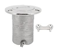 WIHFHGZ Stainless Steel Deck Funnel, Fuel Tank Fill Port, Rust - Resistant Mirror Finish - Durable Resistance, Easy Installation, Suitable for Boats and Trailers (50MM)