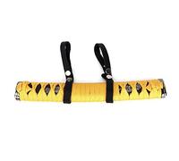 WIHFHGZ Universal Car Interior Grab Handle, Headrest Roll Bar, Black, 1pc - Easy Installation, Durable Material, Comfort and Safety for Rear Seat Passengers (Orange Black)