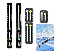 Wihozte Tennis Score Keeper, 4 Pcs Portable Tennis Racket and Paddle Scorekeeper, Lightweight Racquet Score Tracker Easy to Install Small Scoreboard for Recording Scores, Tennis Pickleball Rackets