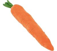 WIHXES 29.5 Inch Large Squeaky Dog Toy - Cute Carrot Shape Plush Chew Toy for Boredom, Soft Interactive Puppy Toy for Small Medium Dogs (Orange)