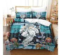 WIHXES Death Note Duvet Cover 3 PCS Hotel Quality Quilt Cover Bedding Sets Bed Covers with Pillowcases with Zipper Closure Breathable Stylish Comforter Single（140x200cm）
