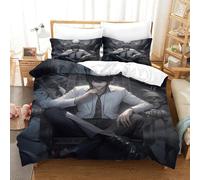 WIHXES Death Note Duvet Cover Set 3 PCS Hotel Quality Quilt Cover Bed Sets Bed Covers with Pillowcases with Zipper Closure Ultra Soft Hypoallergenic Microfiber Super King（260x220cm）