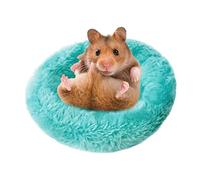 WIHXES Natural Coconut Shell Bird House with Warm Pad - Cozy Nest Bed for Pet Parrot, Budgie, Parakeet, Cockatiel, Conure, Canary, Finch, Dove, Rat, Gerbil, Mice | Cage Feeder Toy (Matching mattress)