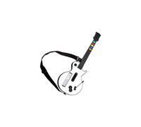 Wii Guitar Wireless Guitar Hero Guitar and Rock Band Guitar Controller for Guitar Hero and World Tour Bundle (White)