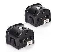 Wii Motion Plus Adapter, 2 Packs Upgraded Motion Attachment for Wii Remote Controller (Black)