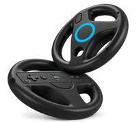 Wii Steering Wheel for Wii Remote Controller, Wii Mario Kart - Set of 2 | Black Steering Racing Wheel for Wii Remote Controller, Gaming Accessories for Nintendo Wii and Wii U Games , Mario Kart