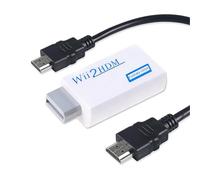 Wii to HDMI Adapter,1080P/720p Adapter for Nintendo Wii with 1.5m HDMI Cable, Supports All Display Modes, Includes 3.5mm Audio Output Jack Compatible for All Wii Display Modes