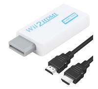 Wii to HDMI Adapter Converter - Supports 1080P/720P With 3ft HDMI Cable, 3.5mm Audio HD Video Output Jack, High Speed Accessories Compatible With All Wii Display Modes, Smart TV