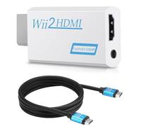 Wii to HDMI Converter Real 720P/1080P HD Output Video Audio Converter Adapter with High Speed HDMI Cable 1.5M Supports All Wii Display Modes