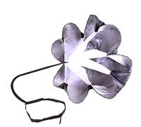 wiiAiloo Speed Resistance Training Parachute Sprint Parachutes Equipment Sprint Parachutes Resistance Training Tool for Kids Teenager Adult (black)