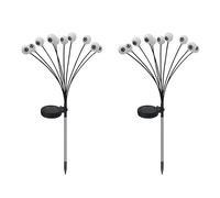 wiianoxd 2Pack 20LED Solar Halloween Pathway Light Swaying By Wind,Waterproof Solar Halloween Stake Light for Garden Yard Patio High Guality A