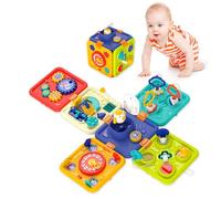WIIBAAHO Montessori Sensory Educational Toy for Boys and Girls Aged 1-2 Years, Busy Table Toy, Birthday Gifts