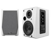 Wiibo Neo 50 White - Professional Active and Passive Speakers - 50W Power - Bluetooth Speaker - USB/SD Connection - Bass Reflex System - Remote Control Included - White