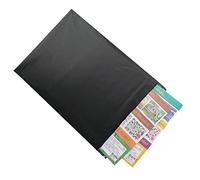 WiiGreen #5 50 PCS 13x17 inch Poly Mailers Shipping Envelopes Packaging Bags Enhanced Durability Office Industrial Postal Gift Bags with Self Adhesive, Waterproof and Tear-Proof, Black【Free Upgrade】