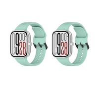 WIIKAI 2 Pack Straps for Watches Compatible with Redmi Watch 5/4/with Xiaomi Band 9 Pro/8 Pro Replacement Bracelet Strap Replacement Wristbands, Blue-Green