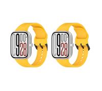 WIIKAI 2 Pack Straps for Watches Compatible with Redmi Watch 5/4/with Xiaomi Band 9 Pro/8 Pro Replacement Bracelet Strap Replacement Wristbands, lemon tree