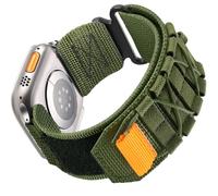 WIIKAI Bands for Watches Compatible with Apple Watch 41mm 40mm 38mm 46mm 45mm 44mm 42mm Nylon Strap Replacement Wristbands, Army Green, 42mm/44mm/45mm/46mm/49mm
