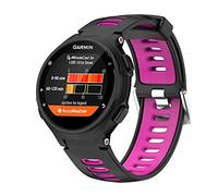 WIIKAI Bracelet Compatible with Forerunner 735XT Adjustable Replacement Band for Garmin Forerunner 735XT,630,620,235,230,220 Wristband Watch Bracelet (Black + Purple).