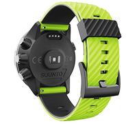 WIIKAI Replacement Strap Bands,Compatible for suunto 7/9/9 baro/spartan sport/D5,Silicone Watch Band (Green+Black)