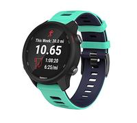 WIIKAI Replacement Straps for Garmin 20 mm Strap (Compatible with Samsung Gear S2/Gear Sport/Galaxy Watch ActiveWatch, for Garmin Vivoactive 3 Silicone Replacement Watch Straps.(Blue + Dark Blue)