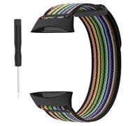 WIIKAI Straps for Watches Compatible with Polar Vantage V Strap Replacement Wristbands, Rainbow, black