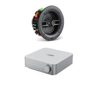 Wiim Amp Silver with JBL Stage 260CDT Stereo In-Ceiling Single Speaker Package