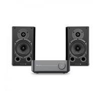 WiiM Amp Space Grey & Wharfedale Diamond 9.1 Carbon Fibre Hi-Fi Bundle