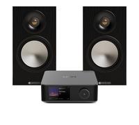 WiiM Amp Ultra Space Grey & Monitor Audio Bronze 50 7G Black Hi-Fi Bundle
