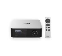 WiiM Amp Ultra Stereo Streaming Amplifier, HDMI ARC & RoomFit, Silver