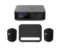 WiiM AMP ULTRA Streaming Amp Space Grey with WiiM Sound Mulitroom Speakers Pair & Sub Pro Subwoofer Black HiFi Package