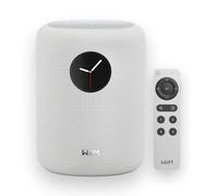 WiiM Sound Smart Speaker with 1.8″ Touch Display, Hi-Res 24-bit/192 kHz, AI RoomFit™ Room Correction, 100W Peak, Wi-Fi 6E/Bluetooth 5.3, Multi-Room & Stereo Pairing, Remote Included, White