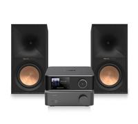 WiiM Vibelink Stereo Amplifier with Ultra Music Streamer Space Grey and Klipsch R-60M Speakers HiFi Bundle