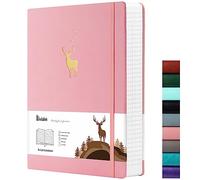 Wiisdatek College Ruled Notebook, 312 Numbered Pages Large B5 Lined Journal Notebook, 100gsm Thick Lined Paper for School Work Writing Note Taking, 19 x 25 cm -Pink