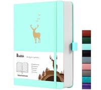 Wiisdatek Lined Journal Notebook - A5 Note Book 312 Numbered Pages Hardcover Thick Notepad, 100gsm Thick Notepad for Women Men Work Office School,14.5 x 21cm -Pink (Mint, A5)