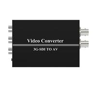 Wiistar 3G SDI to AV Converter BNC to RCA Audio Scaler with SDI Signal Loopout Support Convert HD-SDI,3G-SDI Signal for TV