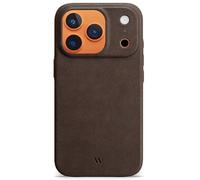 WIIUKA Case for iPhone 17 Pro, Leather from Germany, Leather Extra Thin, Premium Mobile Phone Case, Qi, Skiin, Vintage Brown
