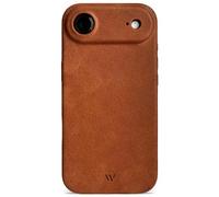 WIIUKA Case for iPhone Air, Leather from Germany, Leather Extra Thin, Premium Mobile Phone Case, Case, Qi, Skiin More, Vintage Cognac