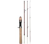 WIIYENA 1.4m 4 Section Fishing Lure Horse-mouth Pole UL Slingshots Bamboos Fishing Rod(Gun-grip)