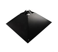 WIIYENA 17 Inch Metal Squirrel Baffle for 4x4 Wooden Pole, for Bird Feeder Guard Against Squirrels and Raccoons, Outdoor Use, Black