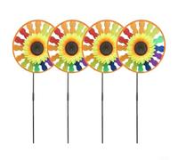 WIIYENA 4 x for RAINBOW Sunflower Pinwheels, Large Windmill , Windmill Ornament for Lawn Spinner, Garden Decoration, IVQ1U7J147KW9K90R9M3T1ARHE80N5