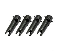 WIIYENA 4pcs Black Plastic Air Release Valve Adapter Hose for Lazy Spa Model P61727, Quick Install Connectors for Inflatable Deflation and Pool Care