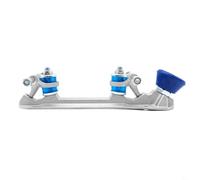 WIIYENA Aluminium Alloy Roller Skate Plates, Adjustable Brake System and Elastic Toe Stops for Quad Skates Maintenance and Upgrades(for size 35-36 blue)