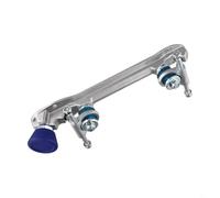 WIIYENA Aluminium Alloy Roller Skate Plates, Adjustable Brake System and Elastic Toe Stops for Quad Skates Maintenance and Upgrades(for size 43-45 blue)