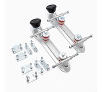 WIIYENA Aluminium Alloy Roller Skate Plates, Adjustable Brake System and Elastic Toe Stops for Quad Skates Maintenance and Upgrades(for size 35-36 black)