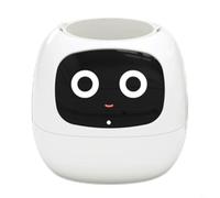 WIIYENA Automatic Watering Smart Flower Pot with Digital Display, Intelligent Plant Care System with Virtual Pet, Space Saving for Indoor Gardening(White)