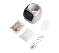 WIIYENA Automatic Watering Smart Flower Pot with Digital Display, Intelligent Plant Care System with Virtual Pet, Space Saving for Indoor Gardening(purple)