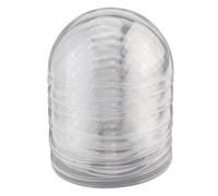 WIIYENA Clear Fillable Plastic Baubles 8cm/10cm/12cm Round Ornament Balls for DIY Christmas Tree Decoration and Wedding Favours Set of 5