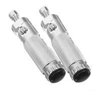 WIIYENA Foldable Motorcycle Foot Pegs, Cnc Alumm Alloy Front Footrests, Round Design, For Honda/Yamaha/Kawasaki