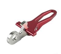 WIIYENA Folding Bicycle Seat Post Clamp Hook for for Brompton for 3sixty Bikes Aluminum Handle Stainless Steel Hook Replacement Component 64x23x19mm(Red)