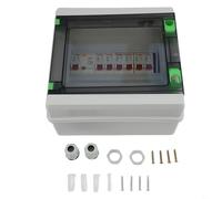 WIIYENA IP65 Rated 2-Way Consumer Unit, HA Series Circuit Breaker Distribution Box, Sturdy ABS Enclosure with Clear Lid for Outdoor Workshop Garage and Use(HA-9WAY)